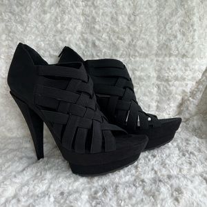 Jessica Simpson Black Strappy Heels **BRAND NEW**